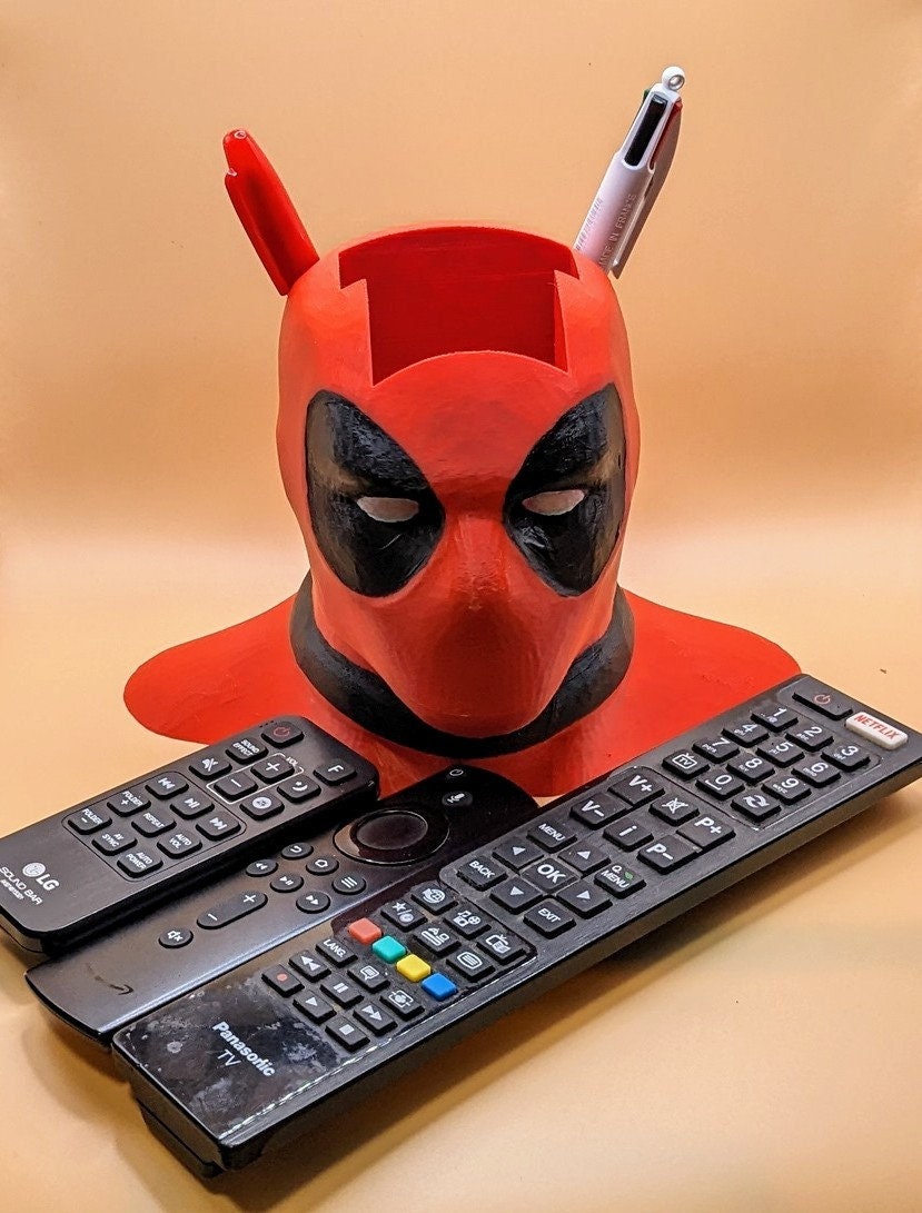 Deadpool Novelty remote control TV, DVD sound Bar Fire TV & pen universal holder