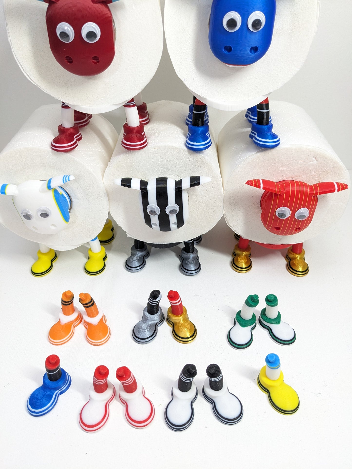 Southhampton FC 2025 Premier Sheep spare toilet roll holder with customised choice of football boots