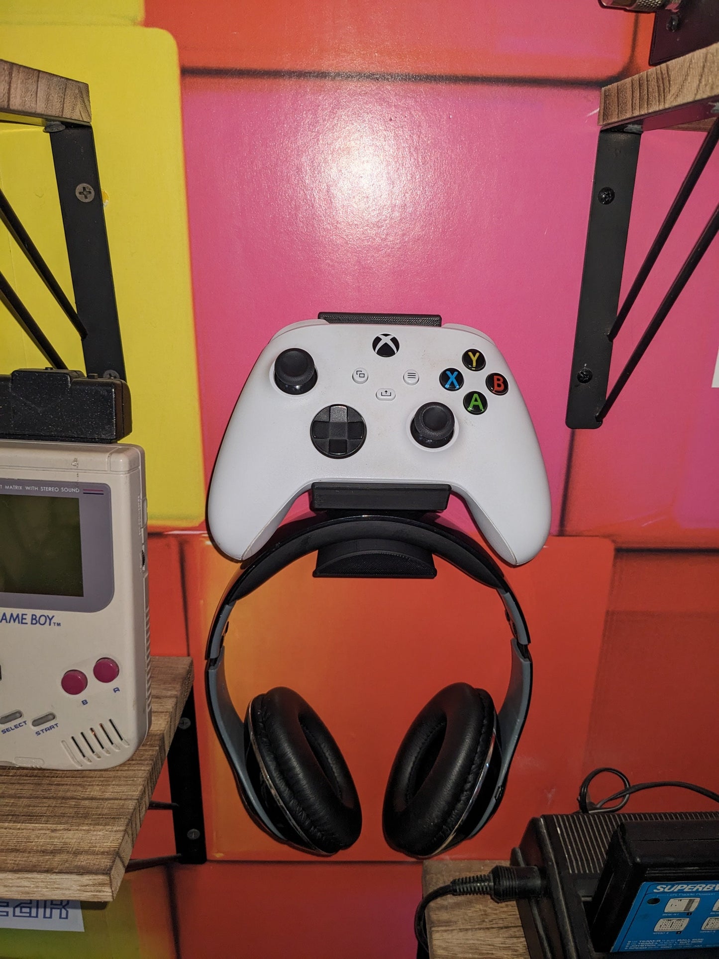 Xbox One 360 Series X & S Controller / Headphone Holder Wall Or Base Mountable