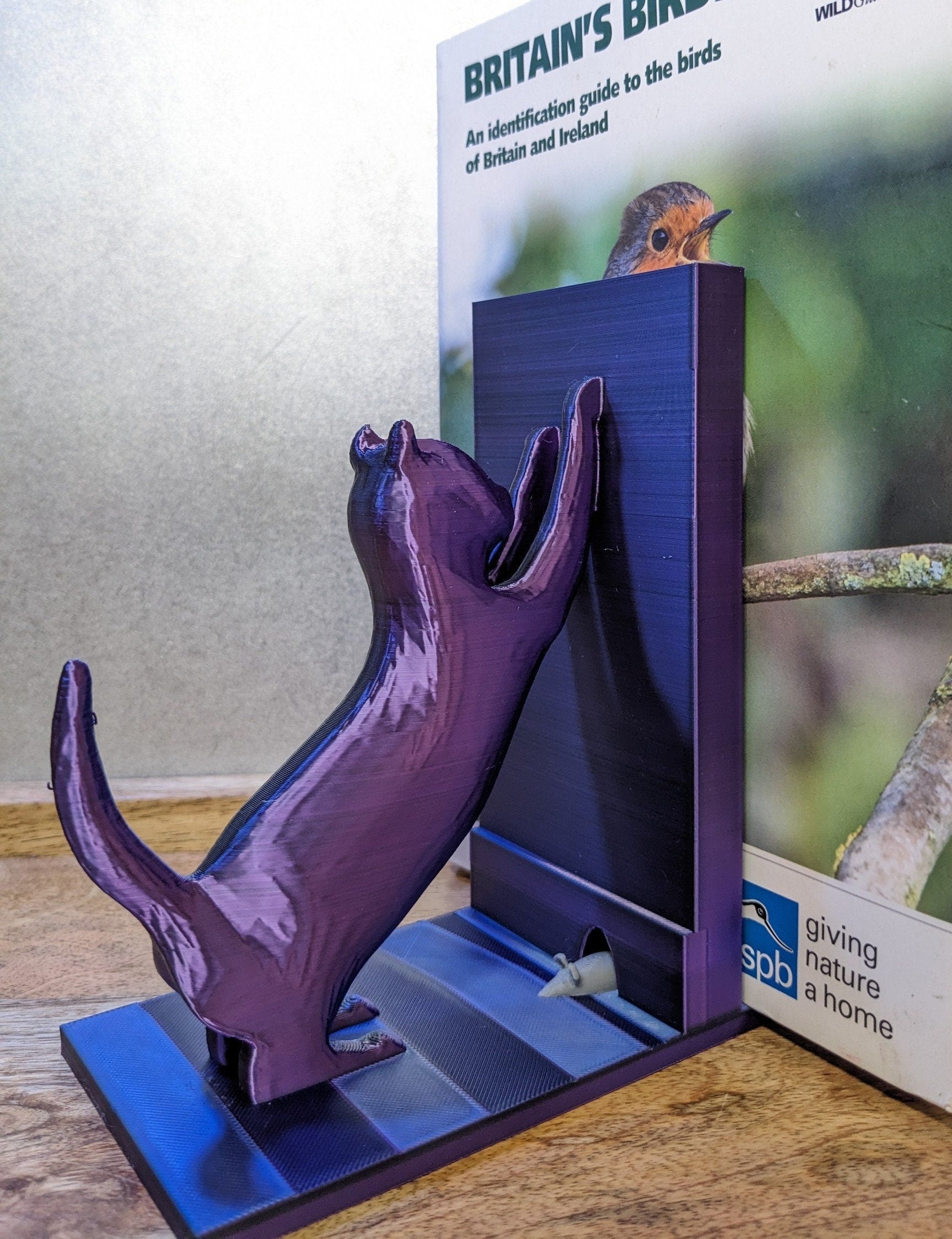 Cat and mouse Bookends. 2 Sizes single or Pairs / Blu Ray stand, CD holder, DVD, LP, Xbox, switch, Playstation video game rack