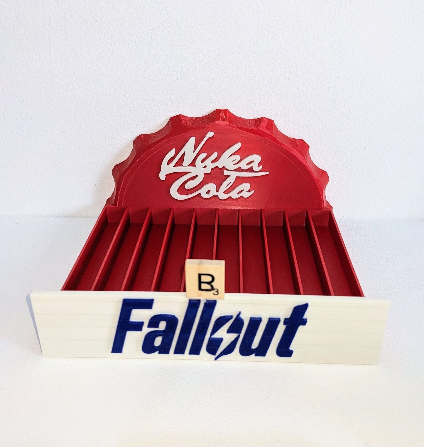 Nuka Cola Video game holder 14 - 17mm Vault - Tec Fallout versions Xbox one 360 Playstation 2 Ps 3 4 5 Sega Saturn Game Cube Wii DVD Blu Ray