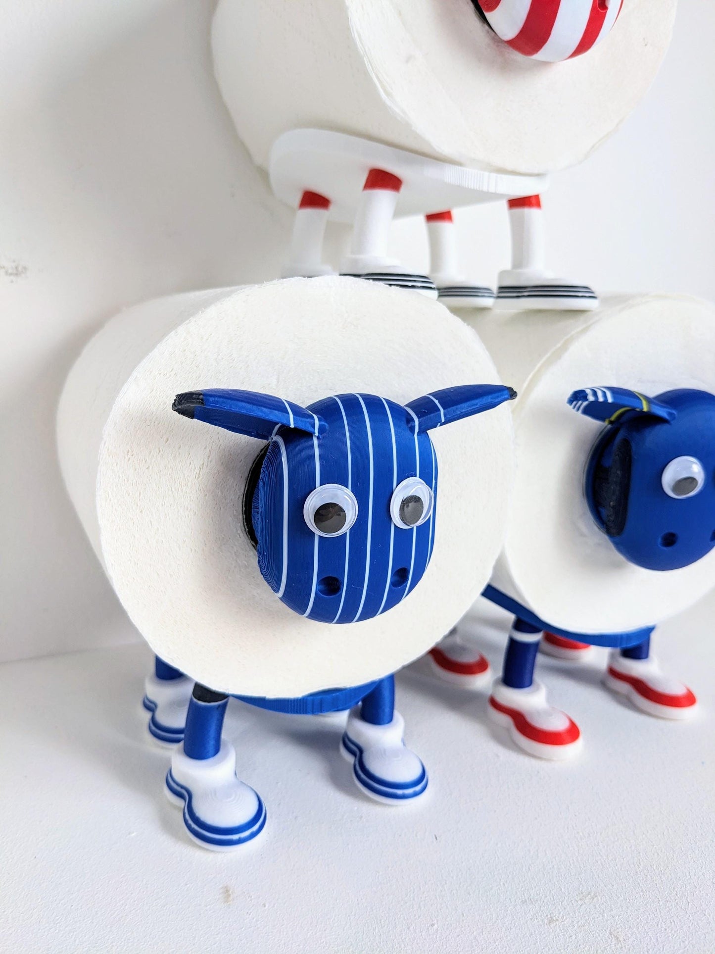 Ipswich town 2025 Premier Sheep toilet roll holder customised choice of football boots, Tractor boys spare loo roll holder