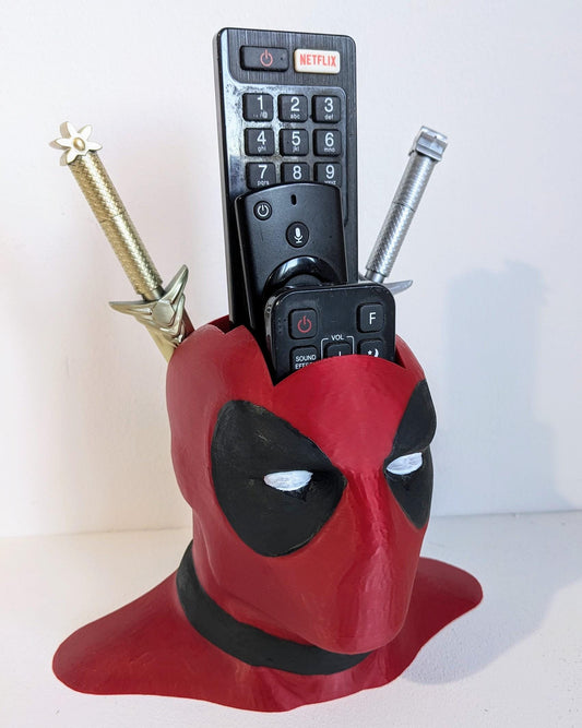 Deadpool Novelty remote control TV, DVD sound Bar Fire TV & pen universal holder