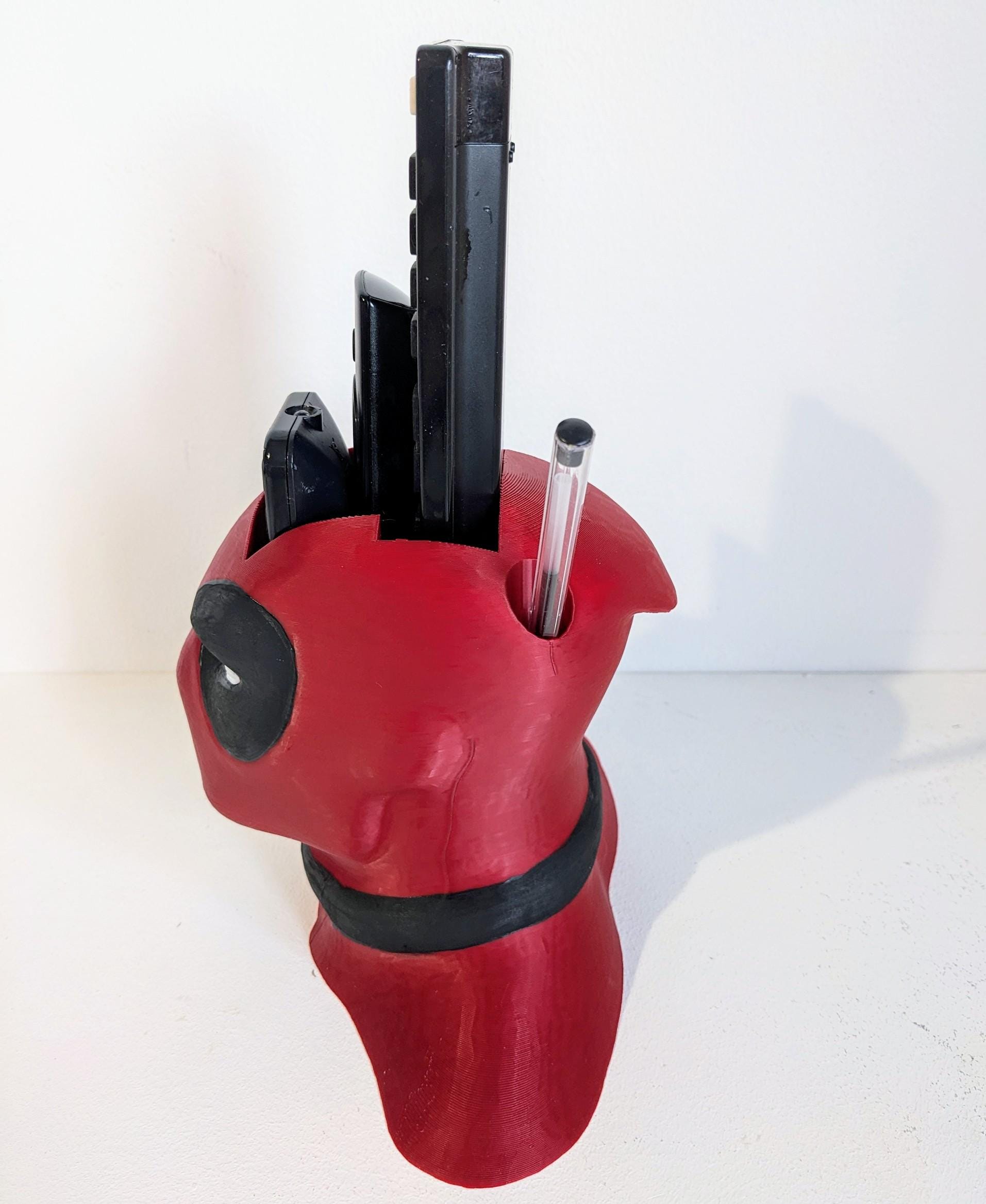 Deadpool Novelty remote control TV, DVD sound Bar Fire TV & pen universal holder