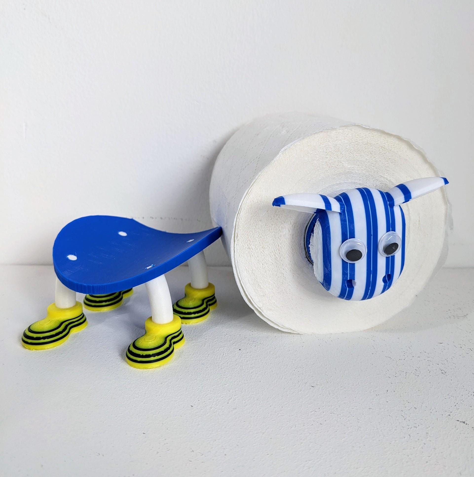 Brighton and Hove Albion 2025 Premier Sheep spare toilet roll holder customised choice of football boots. Seagulls novelty loo roll.