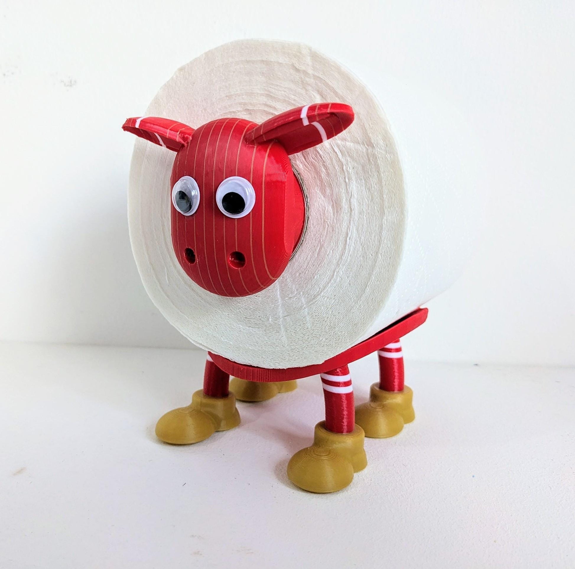 Liverpool Premier Sheep 2025 shirt spare toilet roll holder, customised choice of the reds football boots.