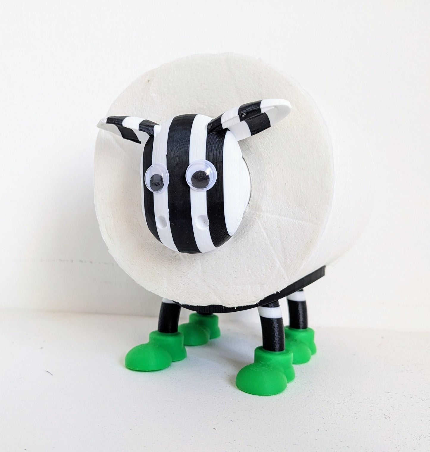 St Mirren FC 2025 Scottish Premier Sheep spare toilet roll holder with customised football boots