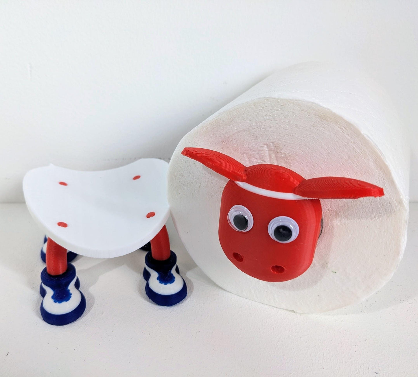 Bristol City 2025 Champion Sheep spare toilet roll holder or tissue dispenser with customised choice of the robins football boots