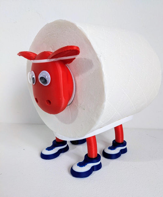 Bristol City 2025 Champion Sheep spare toilet roll holder or tissue dispenser with customised choice of the robins football boots