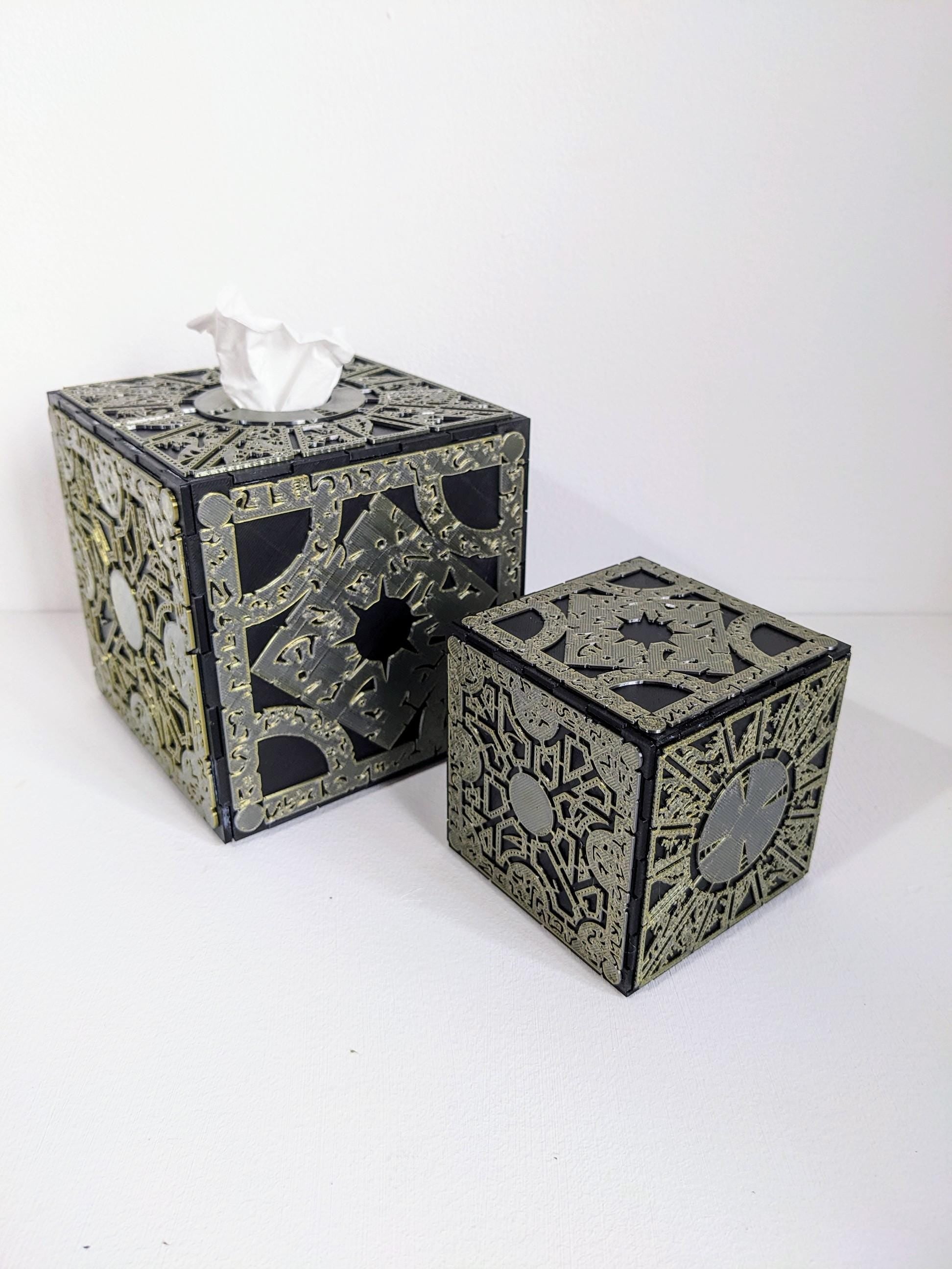 Large Hellraiser cube, non functioning Lament configuration. Tissue box holder or storage box