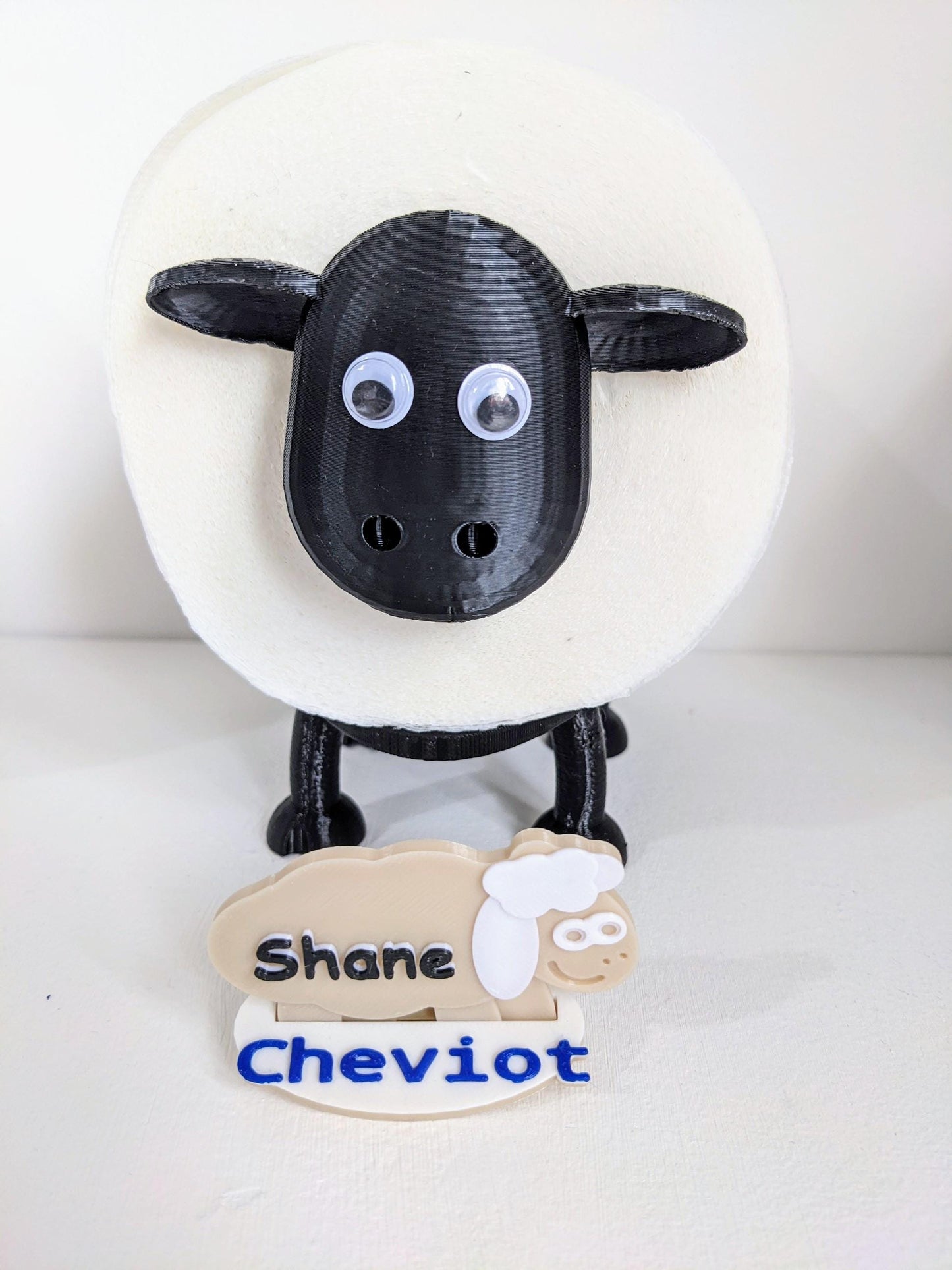 New 2025 version, Set of 3 black sheep toilet roll holder, universal 37mm to 47 mm diameter tubes. Shane Shelly & Owen are the best on Etsy