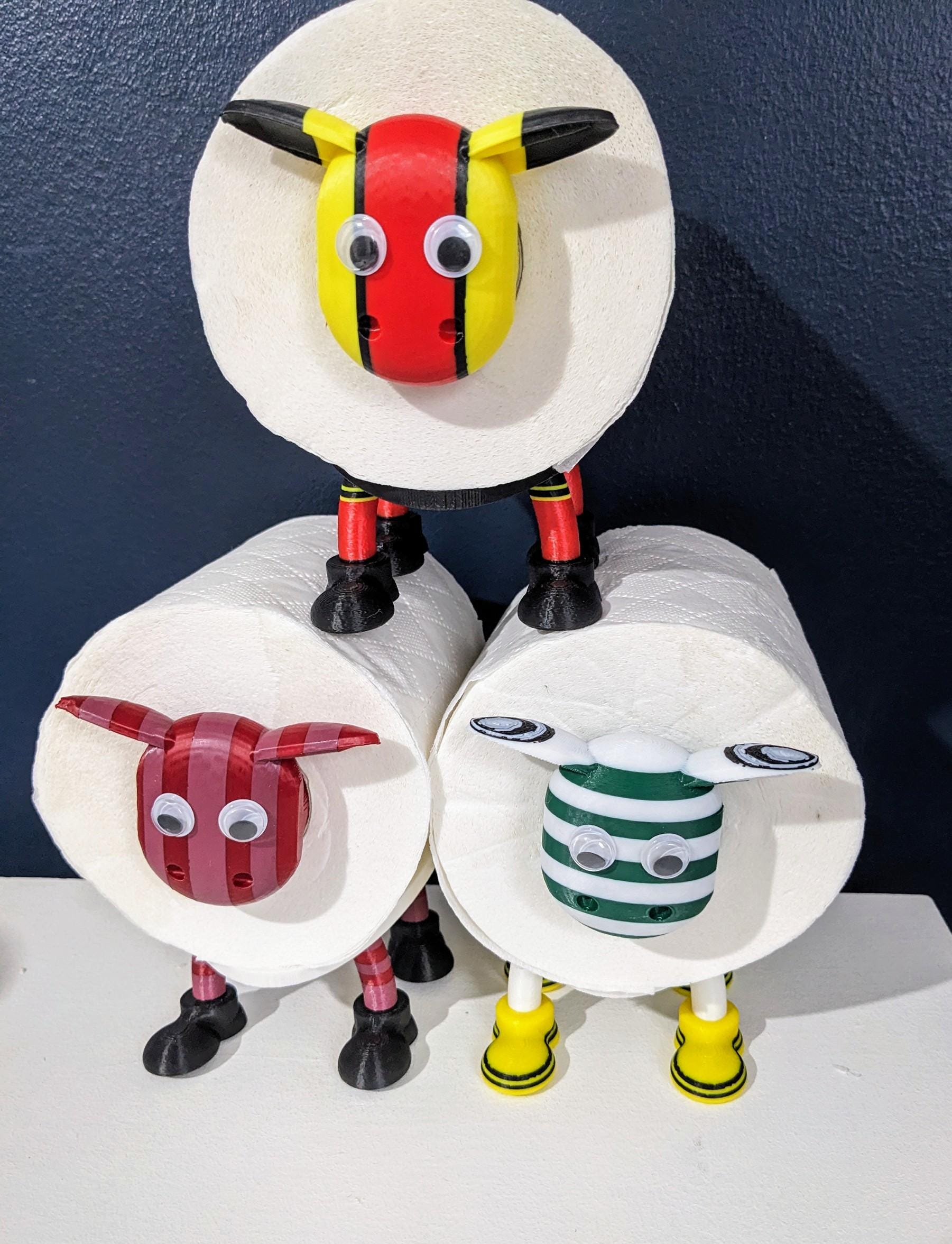 2025 Partick Thistle Scottish Premier Sheep spare toilet roll holder or tissue dispenser with the jags customised football boots.