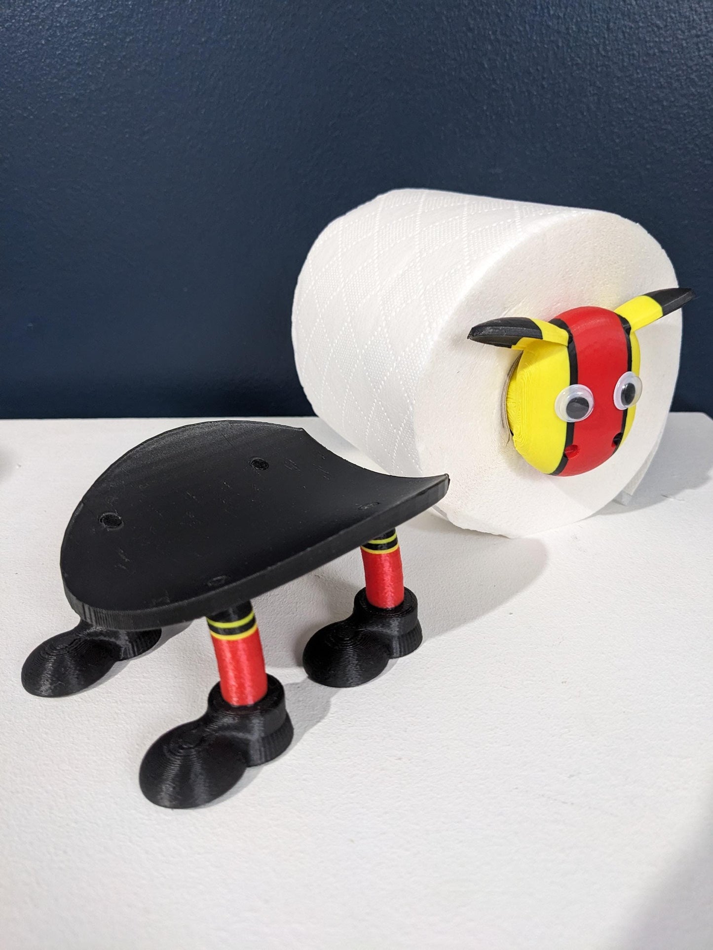 2025 Partick Thistle Scottish Premier Sheep spare toilet roll holder or tissue dispenser with the jags customised football boots.