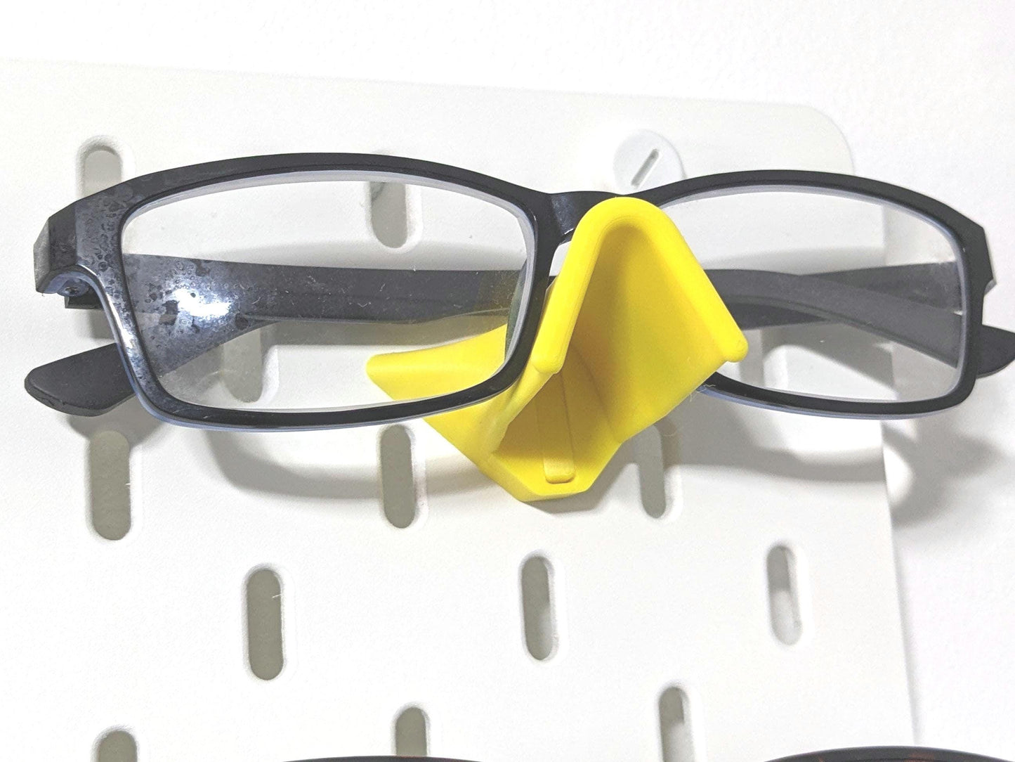 Pack of 2 Ikea Skadis compatible glasses peg board holder. Stand for reading or sunglasses, fit all sizes . Buy one get one free.