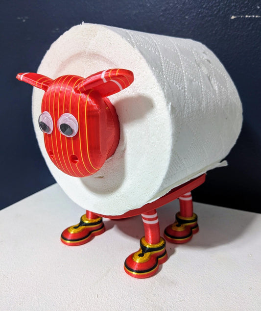 Liverpool Premier Sheep 2025 shirt spare toilet roll holder, customised choice of the reds football boots.