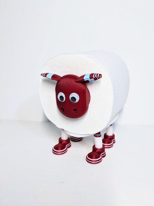 West Ham Premier Sheep 2025 shirt spare toilet roll holder or tissue with dispenser customised choice of Hammers football boots