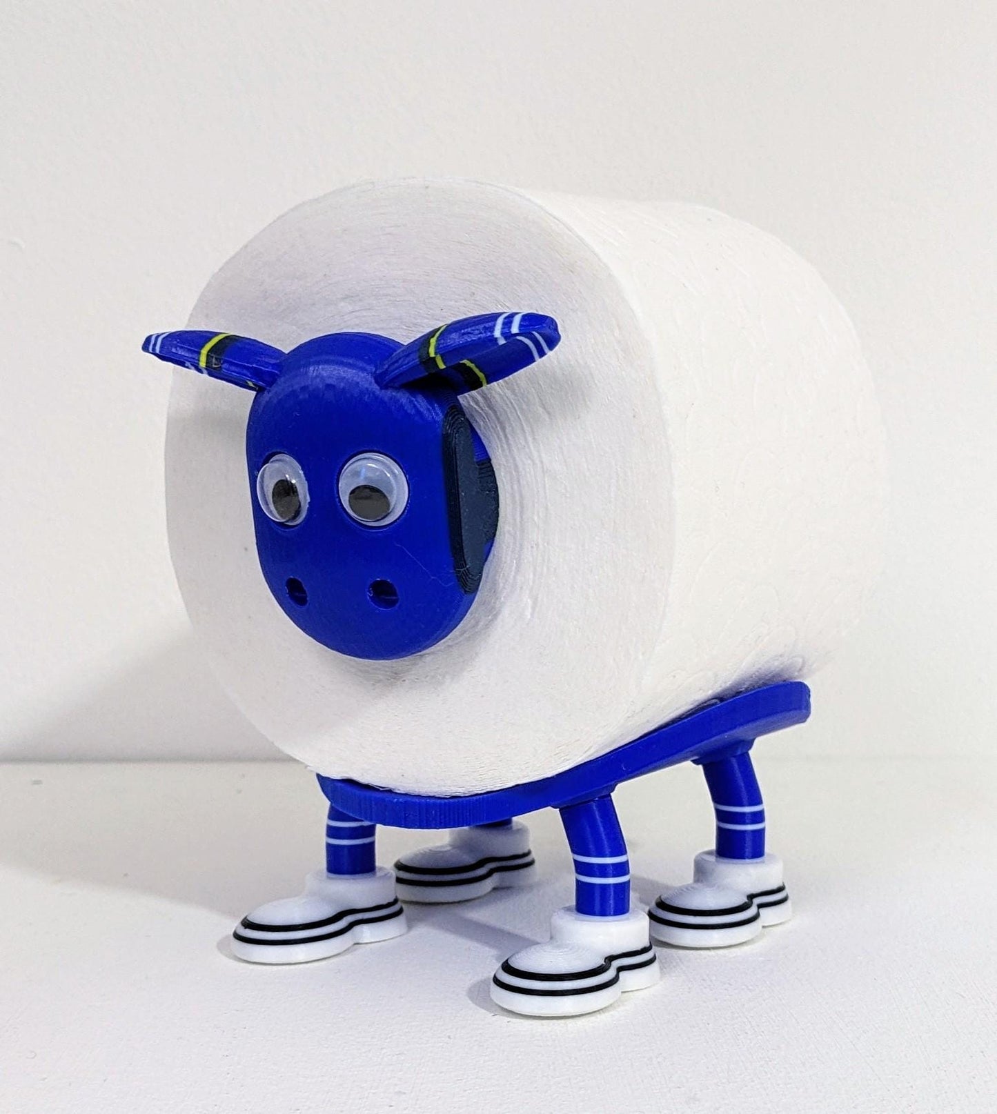 Leicester city 2025 Premier Sheep spare toilet roll holder or tissue dispenser with customised choice of foxes football boots