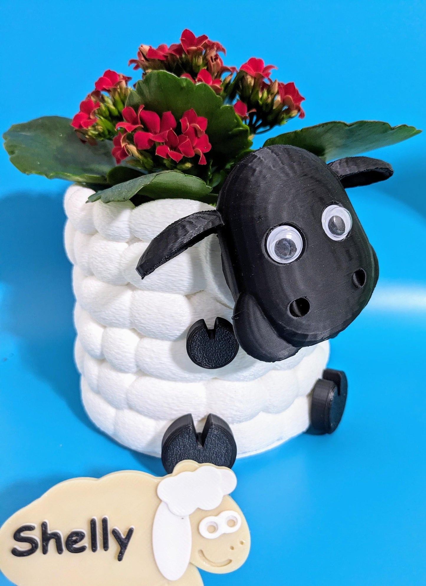 Adorable 3D Printed Sheep Planter - Cute Animal Plant Pot for Succulents & Small Plants choice of 3 to brighten up your indoor flowers.