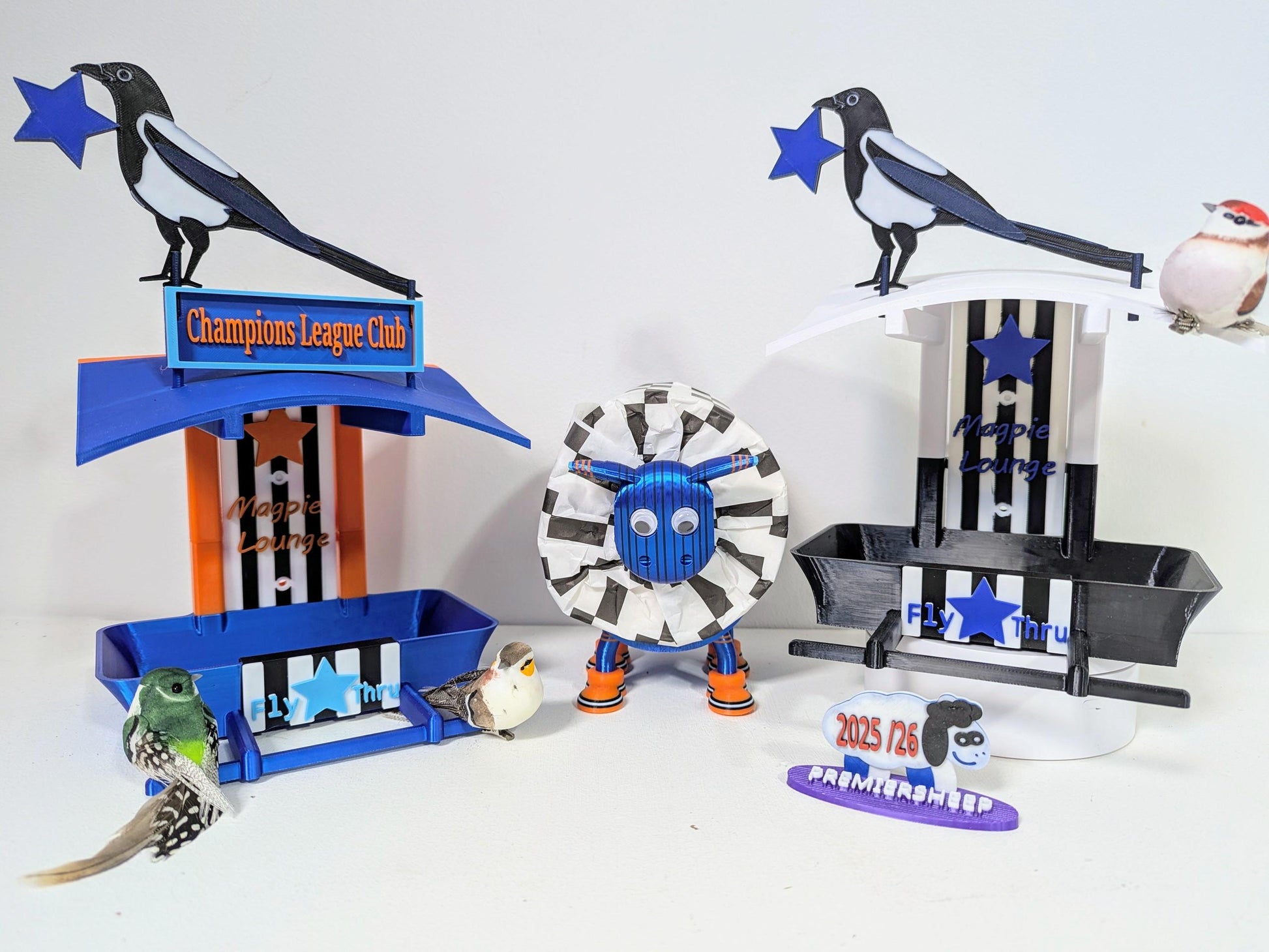 Premiersheep Newcastle United Toilet roll holder featuring the "Shepherds Check" and "Greggs blue" trim for the 2025/26 season Universal fit