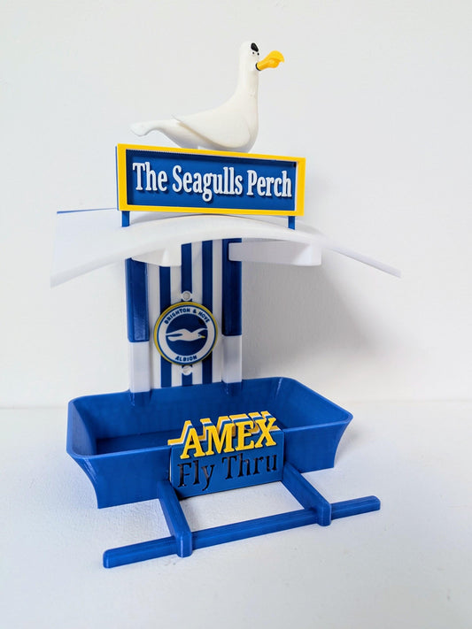 Brighton & Hove Albion “The Seagulls Perch” – AMEX Fly Thru Bird Feeder. Novelty BHA fans garden accessory