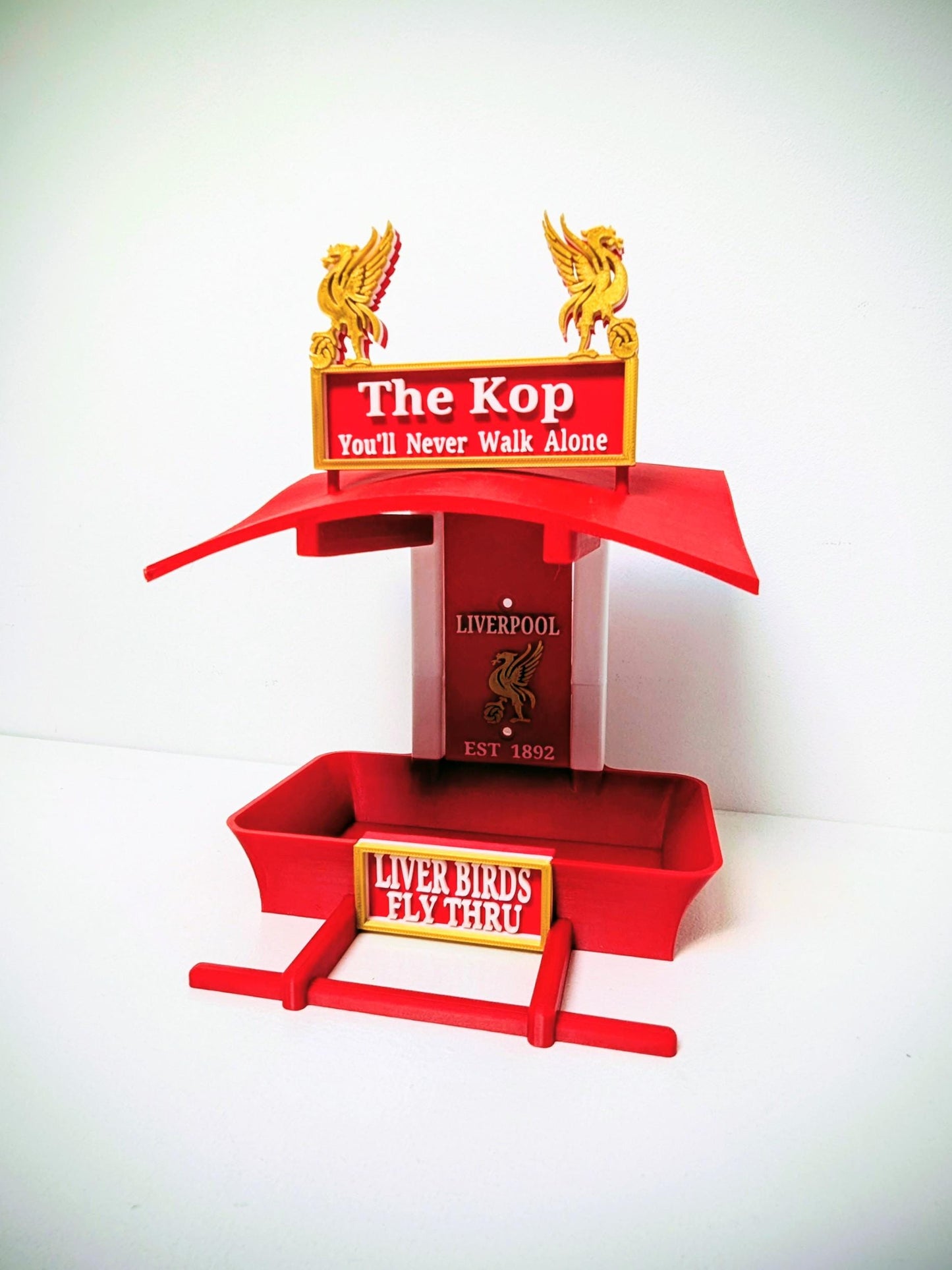 Liverpool FC Bird Feeder Feeding Station The Kop - Liver birds Anfield themed Garden Decor - Wild Food Feeder - Gift for football Fan