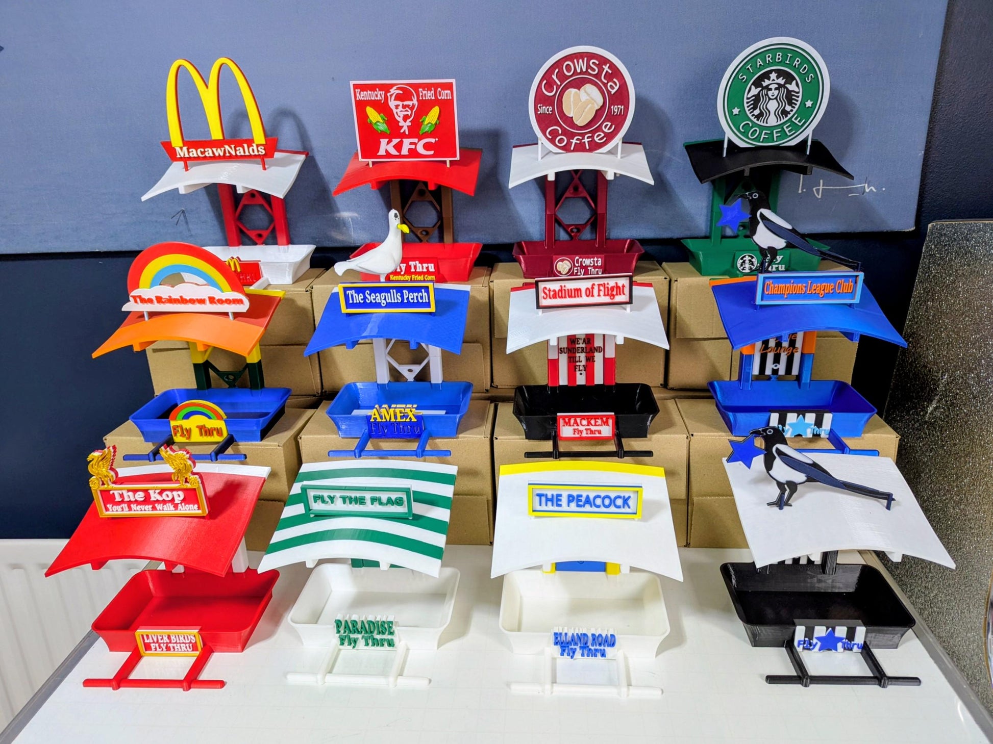 Tardis bird feeding station. Dr Who themed bird seed food table. Police telephone, public phone box Hand made in Royal blue