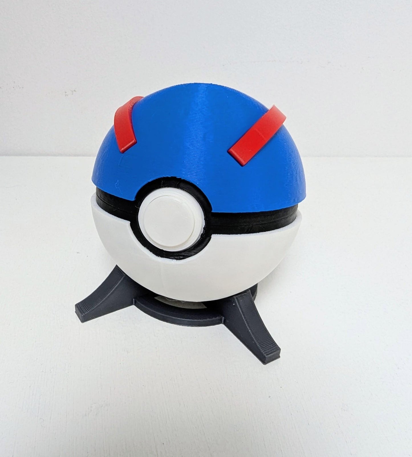 Pokéball Game Card Holder | Switch or DS Interior | 8-Card Storage | Original, Great, Ultra & Premier Styles | Includes Display Stand