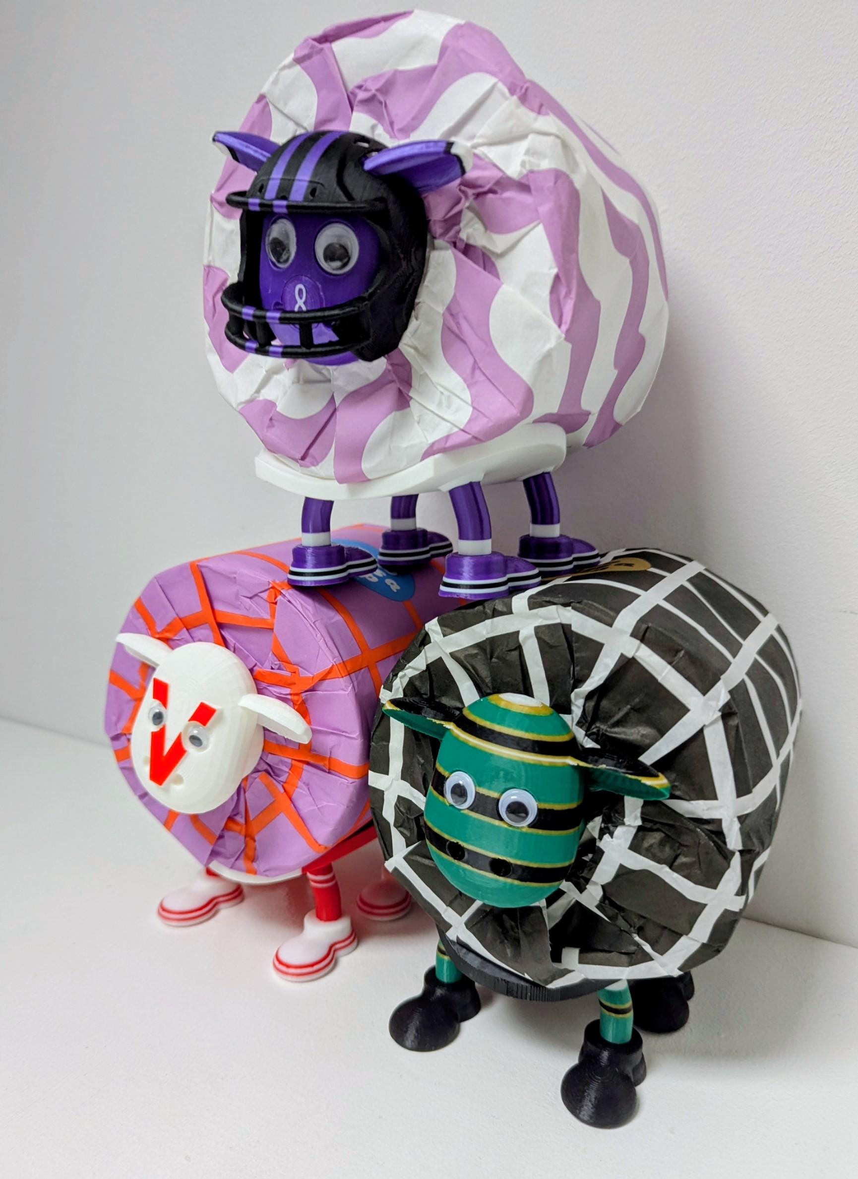 Northampton Saints Rugby Union SuperSheep Toilet Roll Holder | Funny Black Green Gold Sheep Bathroom Decor for Jimmies Fan