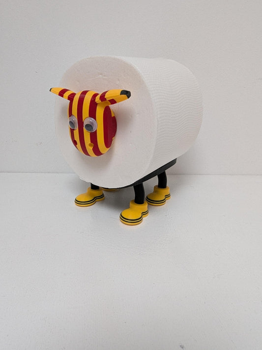Bradford City toilet roll holder - Funny football gift for him or her, quirky bathroom decor novelty bantams soccer fan present