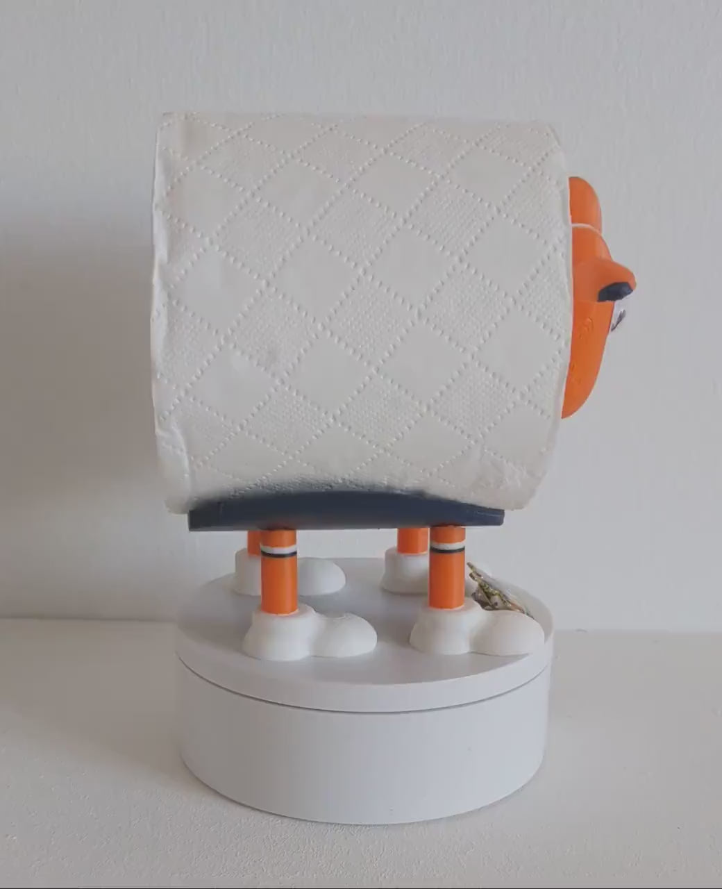 Luton Town 2025 champion Sheep toilet roll holder with customised choice of the Hatters football boots and pin badge holder