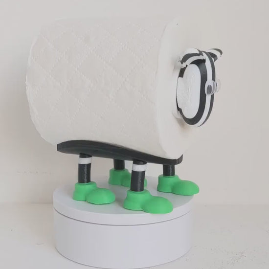 St Mirren FC 2025 Scottish Premier Sheep spare toilet roll holder with customised football boots