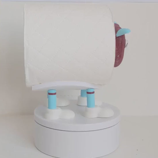 Burnley FC 2025 Champion Sheep spare toilet roll holder with customised choice of the Clarets football boots