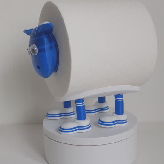 Cardiff City FC 2025 welsh  Premier Sheep spare toilet roll holder  with the bluebirds customised football boots