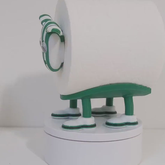 SOS Save Our Spartans,  Premier Sheep spare toilet tissue roll holder. Blyth Spartans 2025 non league fund raising sheep.