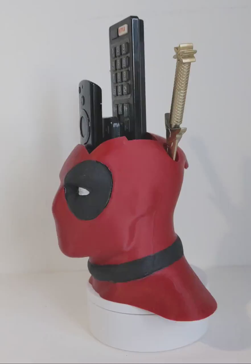 Deadpool Novelty remote control TV, DVD sound Bar Fire TV & pen universal holder