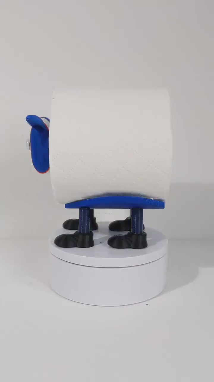 Carlisle United 2025 Champion Sheep spare toilet roll holder  with customised choice of the blues football boots,