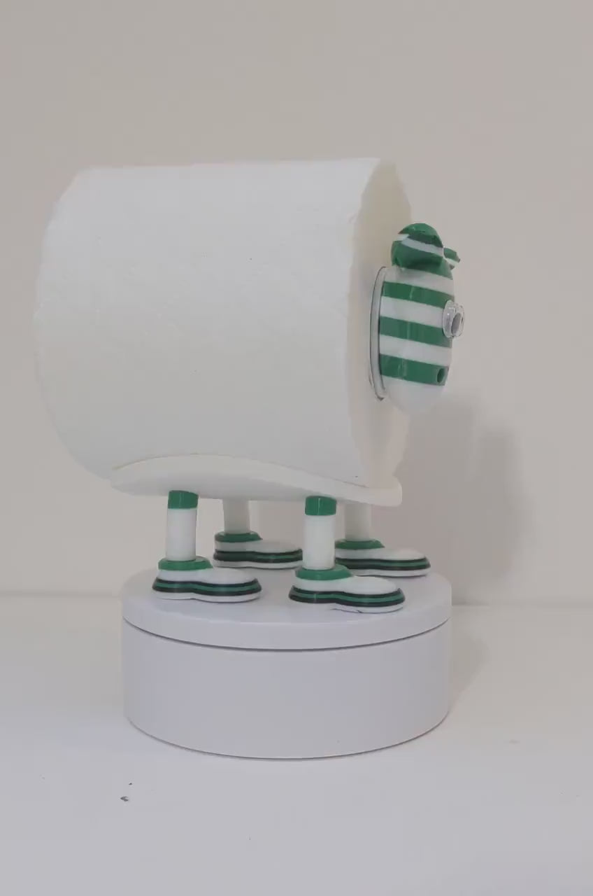 Celtic FC Scottish 2025 shirt Premier Sheep spare toilet roll holder , the Bhoys customised football boots, the hoops  bathroom accessory