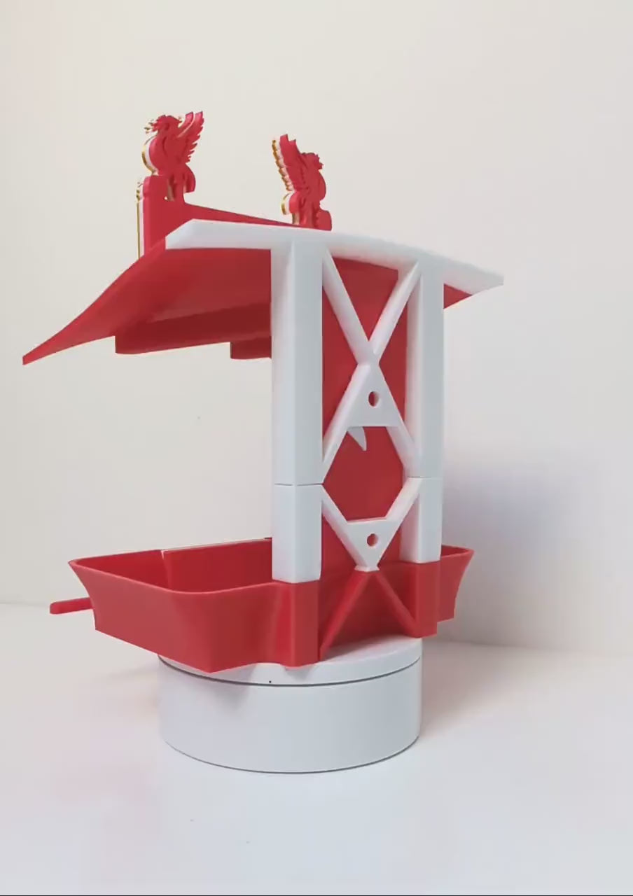 Liverpool FC Bird Feeder Feeding Station The Kop -  Liver birds Anfield themed Garden Decor - Wild Food Feeder - Gift for football Fan