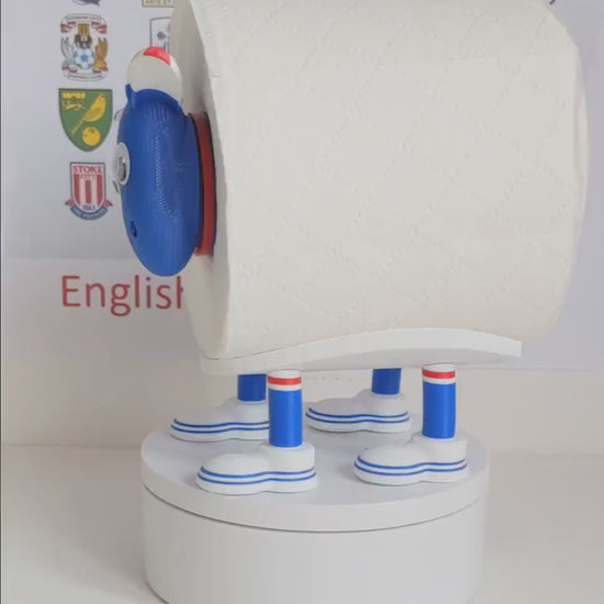 Blackburn Rovers 2025 Champion Sheep toilet roll holder with customised choice of  football boots and pin badge holder