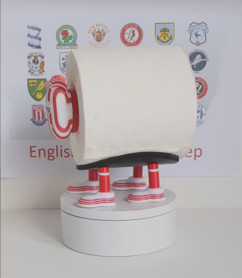 Sunderland AFC 2025 Champion Sheep spare toilet roll holder  with customised choice of makem football boots