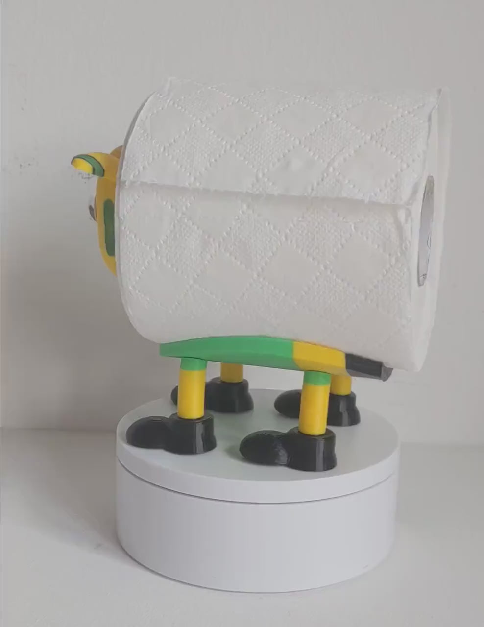 Norwich City 2025 Champion spare Sheep toilet roll holder  with customised choice of the canaries football boots