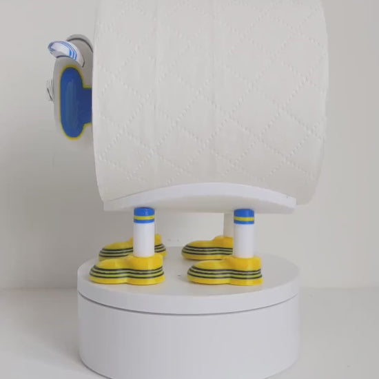 Leeds United 2025 Champion Sheep spare toilet roll holder with customised choice of football boots