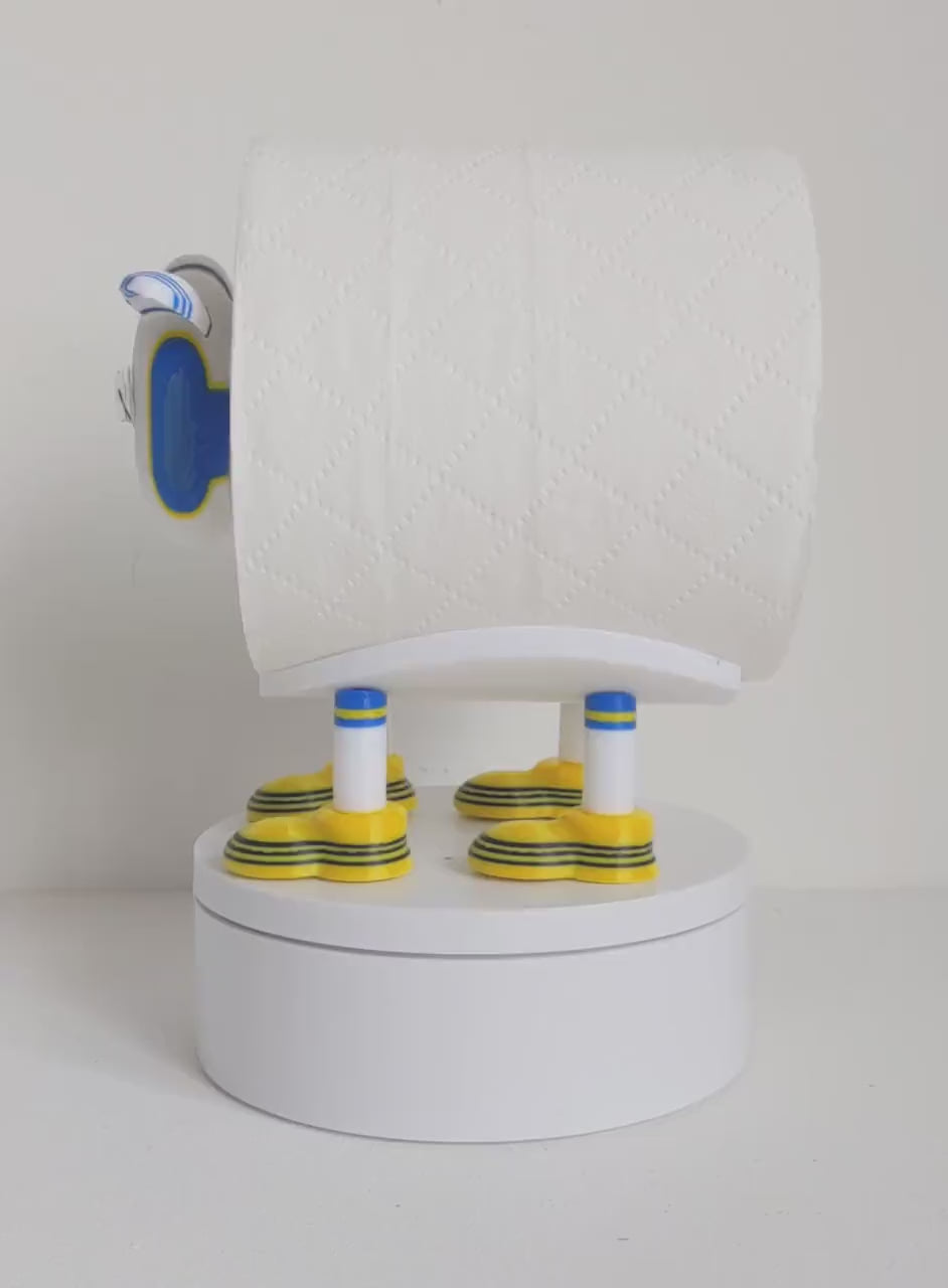 Leeds United 2025 Champion Sheep spare toilet roll holder with customised choice of football boots