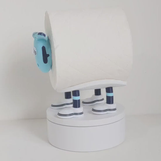 Manchester City 2025 Premier Sheep toilet roll holder, customised choice of football boots, spare loo roll holder