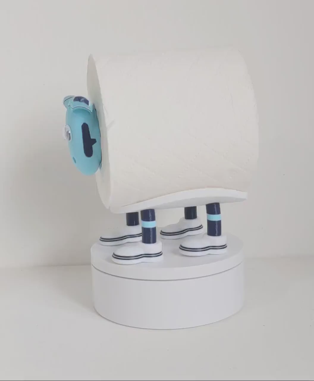 Manchester City 2025 Premier Sheep toilet roll holder, customised choice of football boots, spare loo roll holder