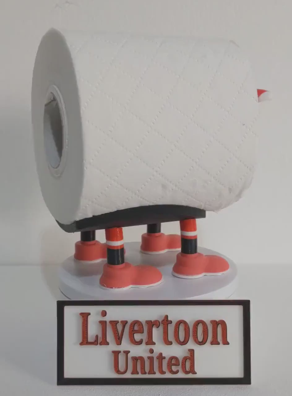 Custom made sheep toilet roll holder. Any football team strip available Your unique customisable Premier sheep with Personalised soccer kit