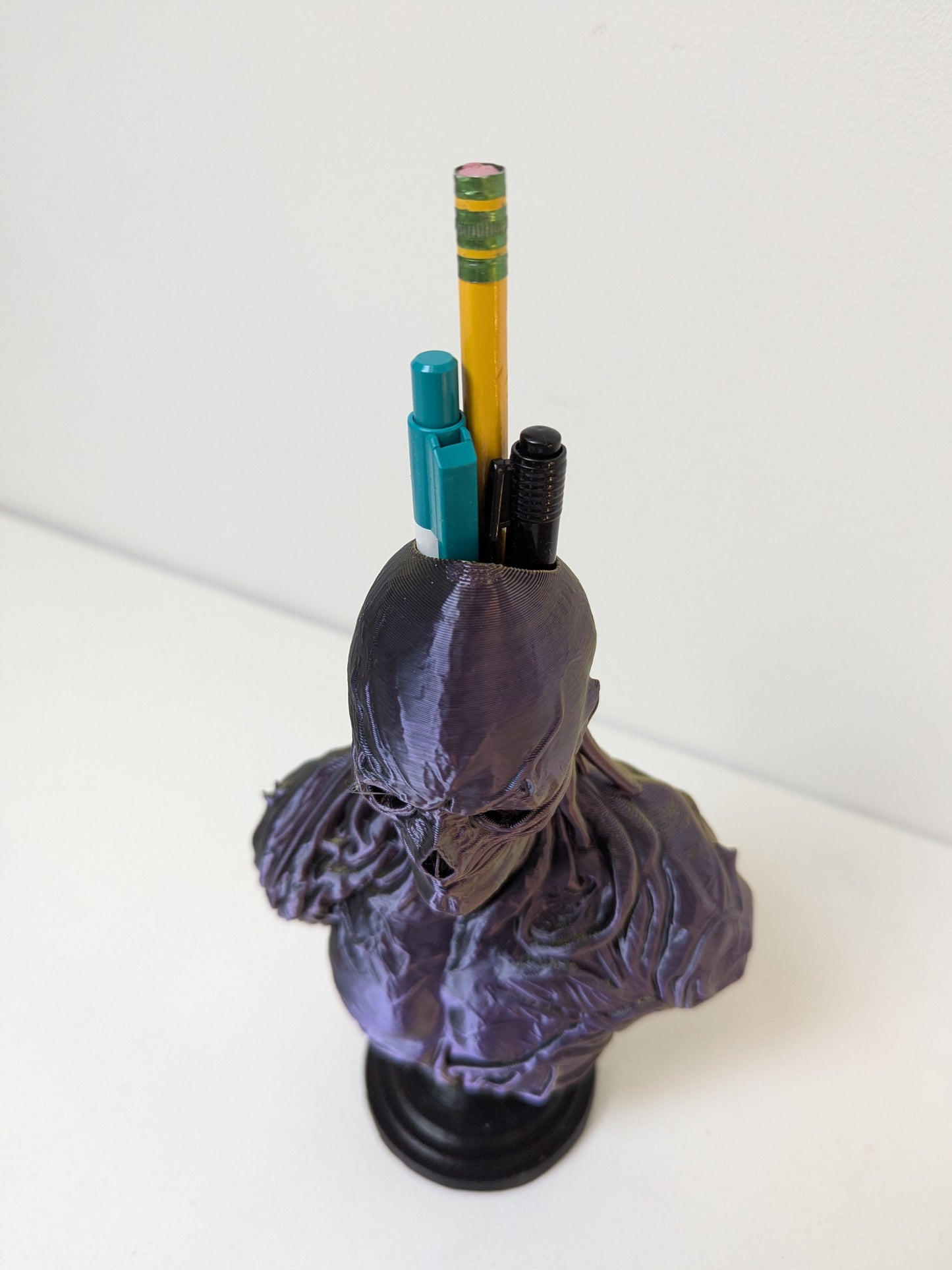 Vecna Bust Pen Pot / Brush Holder – Horror stranger things Desk Ornament 175 mm tall bust.